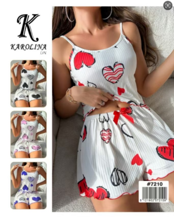 Piżama damska Roz Standard, Mix kolor Paczka 10 szt 1